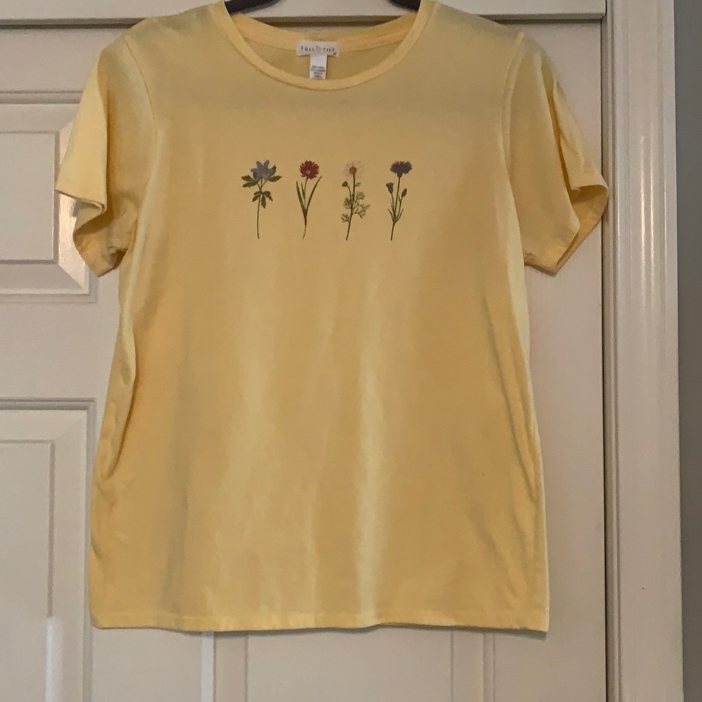Yellow flower shirt